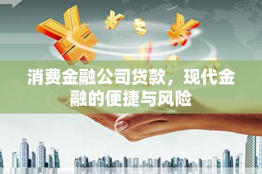 金口河消费金融公司贷款，现代金融的便捷与风险