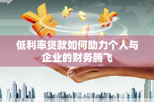 金口河低利率贷款如何助力个人与企业的财务腾飞