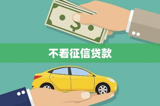 金口河不看征信贷款